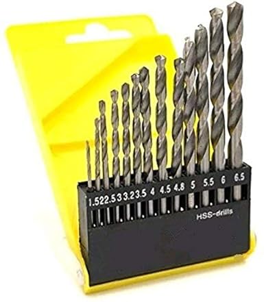 Jakmister 13 pc HSS drill bit set for drilling in Wood, Malleable Iron, Aluminium, plastic, etc