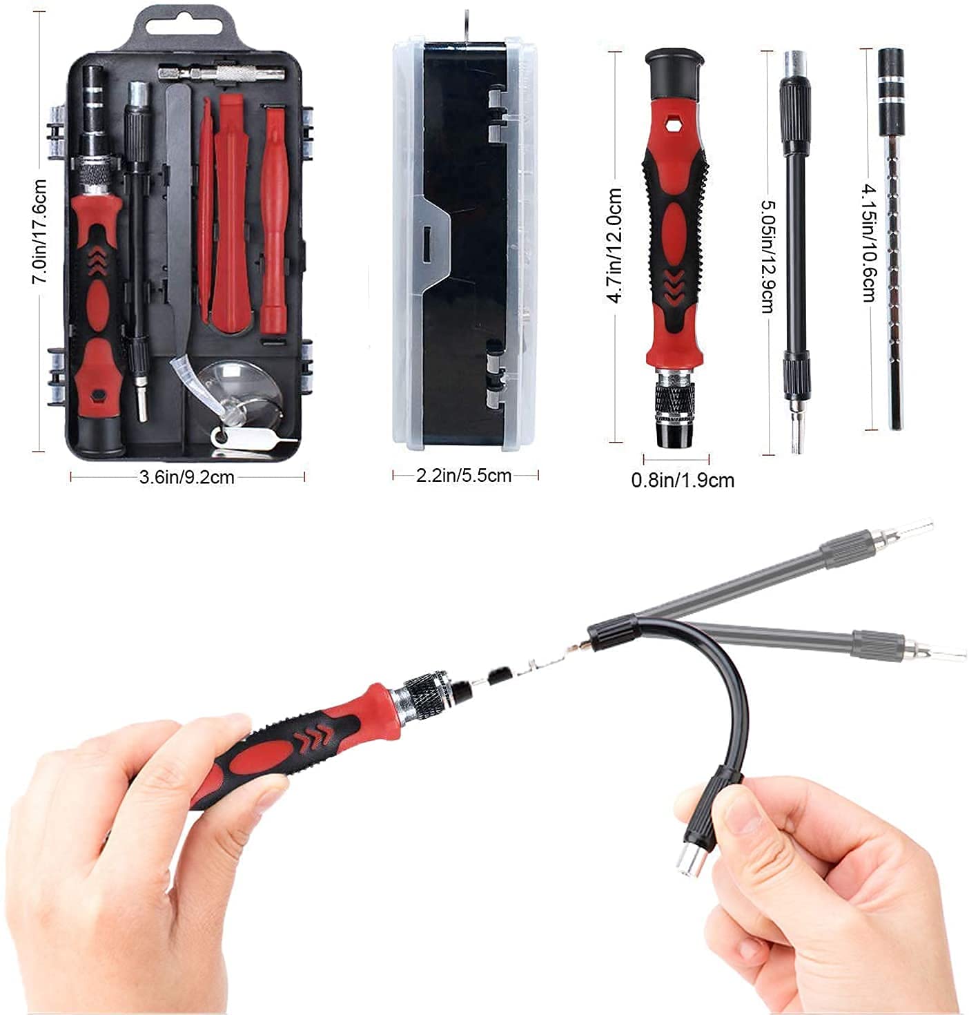 Novo 115 in 1 Interchangeble Multipurpose Mini Screwdriver Set Magnetic Slot Wrench Bits Repair Tools Kit Set Combination Screwdriver Set for Home Appliance,Laptop,Mobile,Computer