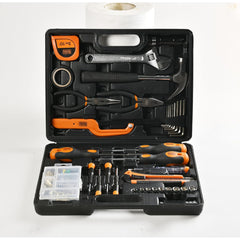 BLACK+DECKER BMT126C Hand Tool Kit for Home & DIY Use (126-Piece) - Includes Screwdriver, Wrench, Ratchet, Utility Knife, Saw, Claw Hammer, Measuring Tape and Plier, 6 Month Warranty, ORANGE & BLACK