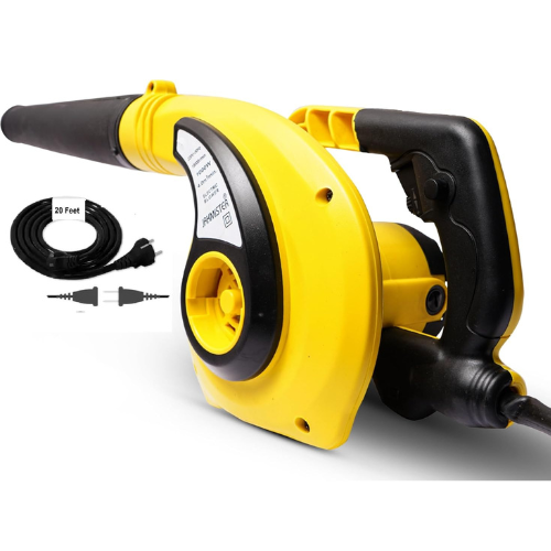 Jakmister Vacuum Pipe Suction-Yellow 1000Watts/ 19000rpm/100% copper/60mins Continuous Operation Air Blower with 20 Feet Wire